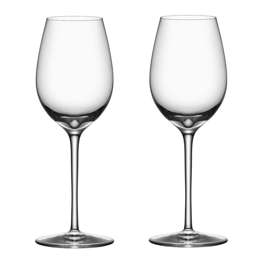 Orrefors Set Of 2 Premier Chardonnay Glasses
